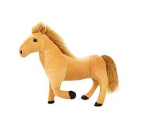 Wmqbjta Caballo de Peluche, Cómodo Y Suave Muñeco de Peluche, Cojín Decorativo Encantador, Juguete de Peluche para Niños, Regalo de Cumpleaños, marrón claro