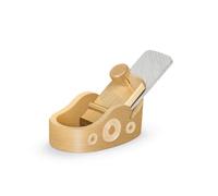 Wmqbjta Cepillo de de Latón Cepillo Manual Fino Mini Herramienta de Planeado Cepillo para Acabados Bloque Ajustable Latón con Acero de Alta Velocidad Sujeción, 42mm, 2号凸底刨