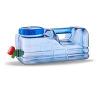 Wmqbjta Contenedor Portátil de Líquidos Bajo con Grifo Frontal Tapa Roscada Diseño Compacto Mango Ergonómico y Apertura Amplia Adecuado para Excursiones Viajes Picnic Uso Familiar, 10 Litros