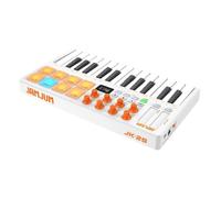 Wmqbjta Controlador Midi Teclado 25 Teclas con Pads Retroiluminados Mandos de Edición y Bluetooth BT Carcasa de Carga por USB Adecuado para Crear Composición Práctica Estudio, Array, Color to 2