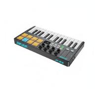 Wmqbjta Controlador Midi Teclado 25 Teclas con Pads Retroiluminados Mandos de Edición y Bluetooth BT Carcasa de Carga por USB Adecuado para Crear Composición Práctica Estudio, Array, Negro