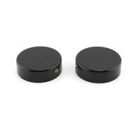 Wmqbjta Cubiertas Aluminio Brillante Acabado Liso, Resistente, Tapas Redondas, para Garaje, Negro