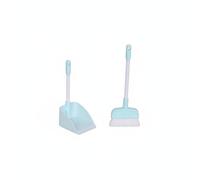 Wmqbjta Escoba para Casa de Muñecas Accesorio Limpieza Miniatura Juego Realista Adecuado para Cocinas Jardines Espacios de Juguete Fotografía, Azul