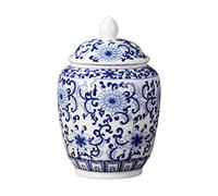 Wmqbjta Jarrón de Ginger Jar con Tapa para Decoración de Encimeras del Hogar