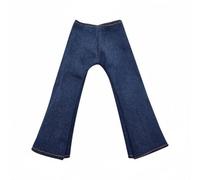 Wmqbjta Jeans para Muñeca Pantalones Diversidad en Estilos Ropa Representativa Material Flexible Diseño Adaptable Adecuado para Coleccionistas Adultos, Azul Oscuro, Jeans Pierna Ancha