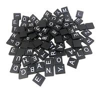 Wmqbjta Juego de Mesa de Madera con 100 Letras del Alfabeto, Conjunto de de Ocio Creativos.