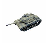 Wmqbjta Miniatura Réplica de Vehículo Tanque Armado M60A1 Modelo con Torreta Fija y Cuerpo Oruga Adecuada para Coleccionistas Exhibición Decoración en Personal Espacio de Interés, Desierto