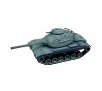 Wmqbjta Miniatura Réplica de Vehículo Tanque Armado M60A1 Modelo con Torreta Fija y Cuerpo Oruga Adecuada para Coleccionistas Exhibición Decoración en Personal Espacio de Interés, Verde Militar