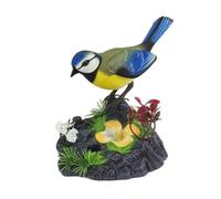 Wmqbjta Pájaro de Juguete Electrónico Que Y Gorjea, Ideal para Decorar El Escritorio del Hogar.