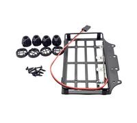 Wmqbjta Portaequipajes de Techo para Camión RC Crawler MN82 a Escala 1/12, Lámpara Redonda