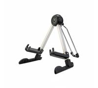Wmqbjta Soporte Musical Portátil Compatible con Guitarra Bajo Violín Ukulele Fabricado en Hierro y Plástico con Diseño Ligero y Plegable Adecuado para Músicos de Giras y Prácticas en Estudio, Negro