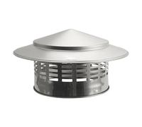 Wmqbjta Tapa de Ventilación de Techo, Tapa de Chimenea, Tapa Transpirable, Cierre de Conducto de Repuesto, Cubierta de Chimenea de Casa, Exterior de Acero Ino, Diámetro interior 160 mm.