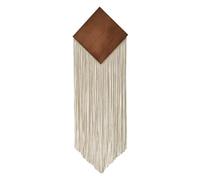 Wmqbjta Tapiz Algodón con Flecos y Panel con Relieve Tapiz Pared Panel en Forma Diamante Ahorra Espacio para Salón, Recibidor,
