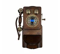 Wmqbjta Teléfono Vintage de Pared Estilo Retro Decorativo Teléfono Fijo para Llamadas Metal Diseño Montado Adecuado para, Teléfono De Pared Retro con Pantalla De Identificación De Llamadas Grande