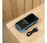 WMT-10 Medidor de humedad de madera, probador de humedad inductivo 4 en 1 para madera y pared con pantalla a color de 2.4 pulgadas, rango de 0-75%, almacenamiento de datos, función de alarma