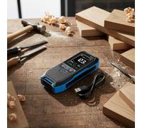 WMT-10 Medidor de humedad inductivo no madera con pantalla a color de 2.4 pulgadas, rango de 0-75%, profundidad de 17 mm, almacenamiento de datos (30 lecturas), flash lig integrado