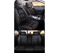 WMTCNC Cojines de asiento de coche Juego completo de fundas de asiento de coche de cuero impermeable cojín de asiento accesorios para Citroen para Picasso C4 para cactus (color: negro confort)