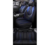 WMTCNC Cojines de asiento de coche Juego completo de fundas de asiento de coche de cuero impermeable funda protectora accesorios para Kia para Sorento para Cerato (Color: BK azul lujo)