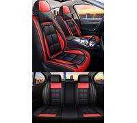 WMTCNC Cojines de asiento de coche Juego completo de fundas de asiento de coche de cuero impermeable accesorios para Ford para Focus MK2 para Fusion (color: rojo confort)