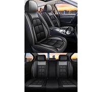 WMTCNC Cojines de asiento de coche Juego completo de fundas de asiento de coche de cuero impermeable cojín de asiento accesorios para Ford para territorio para Tourneo-courier (color: gris estándar)