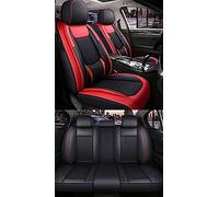 WMTCNC Cojines de asiento de coche Juego completo de fundas de asiento de coche de cuero transpirable impermeable funda protectora accesorios para Nissan para Murano para patadas (color: rojo estándar