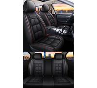 WMTCNC Cojines de asiento de coche Juego completo de fundas de asiento de cuero impermeable para asiento de coche, accesorios para Peugeot 5008 4008 4007 3008 2008 607 508 (color: negro estándar)