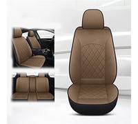 WMTCNC Cojines de asiento de coche Juego completo de fundas de lino para asiento delantero y trasero, accesorios de protección automática para Mitsubishi para Lancer para Eclipse Cross (color: marrón)
