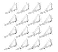 WMUVAZA Pinzas para Mantel, 16 Piezas Sujeta Manteles de Mesa Exterior, Pinzas Sujeta Manteles, Sujeta Manteles de Mesa Acero Inoxidable Pinza para Manteles de Exterior Apto para el Hogar Picnics