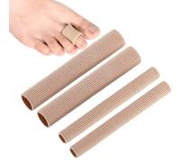 WMUVAZA Tubos para Los Dedos, 4 Piezas Vendaje de Tubo de Protección de Dedos para Eliminar Callos, Protector Dedos Pie Cortables, Juanetes, Tratamiento de Callos, Dedos del Pie para Callos