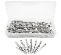 WMYCONGCONG 100 pinzas de metal de cocodrilo (100 piezas sin tapa)