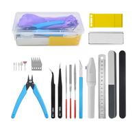 WMYCONGCONG 15 piezas Gundam Modeler Herramientas Básicas Craft Set para Modelo Profesional Montaje Reparación de Edificios Fijación