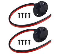 WMYCONGCONG 2 cables de alimentación SAE con puerto de pared lateral SAE de desconexión rápida para montaje en panel con tapa para cargador de batería