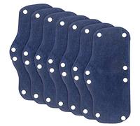 WMYCONGCONG 20 bandas de sudor lavables para cascos, forro de casco duro, forro reutilizable a presión, bandas de sudor para sombrero de seguridad, accesorios de almohadillas para sudor, color azul