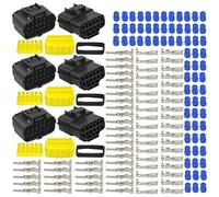 WMYCONGCONG 3 kits 12 pines manera impermeable conector eléctrico enchufe para automóvil automotriz (12 pines)