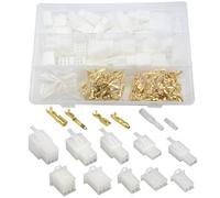 WMYCONGCONG 400 conectores de cable eléctrico automotriz de 2,8 mm, 2, 3, 4, 6, 9 pines, terminales de cable de crimpado y 25 kits de conectores de cable de terminal de coche y motocicleta de 4 mm