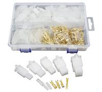 WMYCONGCONG 580 conectores de cable eléctrico automotriz, terminales de alambre de engarzado de 2,8 mm 2 3 4 6 9 pines + 25 kits de 4 mm para coche y motocicleta