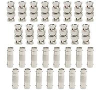 WMYCONGCONG - Adaptador de acoplador BNC hembra a hembra macho a macho para cámara de seguridad CCTV (30 unidades)