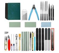 WMYCONGCONG Gundam - Juego de 38 herramientas básicas para manualidades, construcción de pasatiempos, montaje de modelos, reparación de edificios, fijación, color verde