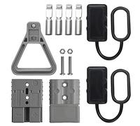 WMYCONGCONG Juego de 2 conectores de desconexión rápida/conexión de batería de 120 A, cable de puente, conectores de alimentación modulares eléctricos, enchufe de arnés de cables para cabrestante de