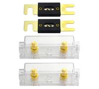 WMYCONGCONG Juego de 2 portafusibles ANL de 60 amperios, calibre 0/2/4, amplificador de audio para coche, kit de portafusibles ANL de 60 amperios