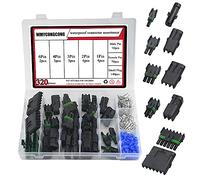 WMYCONGCONG Juego de conectores de cable eléctrico impermeable de 320 unidades, 1/2/3/4/6 pines para coche, moto, coche