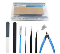 WMYCONGCONG Kit de 8 herramientas Gundam modelo modeler herramientas básicas Hobby kit de herramientas de construcción para edificios, coches, aviones, montaje de edificios, reparación y fijación