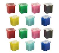 WMYCONGCONG Kit de fusibles en forma de caja de 35 piezas para automóviles de perfil bajo 20/30/40/50/60A/80A/100A para Ford Chevy/GM Nissan y Toyota Pickup Trucks coches y SUV