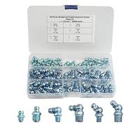 WMYCONGCONG Kit surtido de 80 piezas de ajuste de grasa hidráulica Zerk estándar SAE que incluye accesorios de grasa rectos, 90 grados, ángulo de 45 grados para reemplazar accesorios de grasa