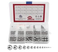 WMYCONGCONG Kit surtido de bolas de acero inoxidable 304 de 15 tamaños de 1 a 10 mm de precisión métrica de acero inoxidable 304
