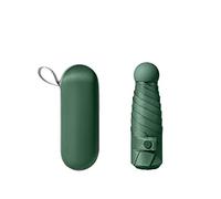 WMYDNXXT Paraguas Mini portátil Ultraligero de Seis Pliegues, sombrilla Plegable de Doble propósito, a Prueba de protección Solar, sombrilla Femenina(Y5 Deep Green)