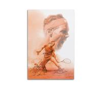 WMYHQL Rafael Nadal- Póster de personajes de cantante, actor y atleta, póster de retrato para decoración de pared, lienzo, decoración de casa, estética, 30 x 45 cm, estilo sin marco, 43