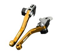 WMYIEHAJ Motorcycle Brake Clutch Levers Motocross Pivot Dirt Bike Handle Compatible with Yamaha YZ85 2015-2024(Gold Logo)