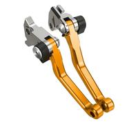 WMYIEHAJ Motorcycle Brake Clutch Levers Motocross Pivot Dirt Bike Handle Compatible with Yamaha YZ85 2015-2024(Gold No Logo)