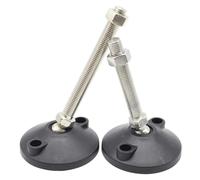 WMYOZDC 1 Uds M8 M10 M12 M14 M16 M18 M20 Pies De Ajuste Universal Nailon Base Giratoria Nivelación Ajustable Patas Articuladas(D80xM20x200)